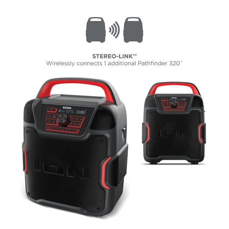 ION Audio Pathfinder 320 portable all weather speaker high power outdoor Bluetooth speaker for events and parties