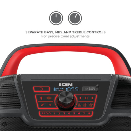 ION Audio Pathfinder 320 portable all weather speaker high power outdoor Bluetooth speaker for events and parties