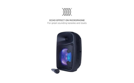 ION Audio Pro Glow Express Bluetooth Light-Up Speaker with LED lighting effects wireless audio