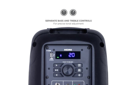 ION Audio Pro Glow Express Bluetooth Light-Up Speaker with LED lighting effects wireless audio