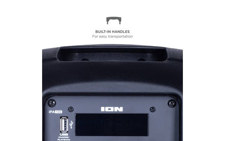 ION Audio Pro Glow Express Bluetooth Light-Up Speaker with LED lighting effects wireless audio