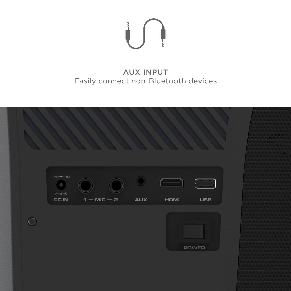 ION Audio Projector Deluxe HD Battery/AC Powered 720P HD LED home entertainment Bluetooth Projector