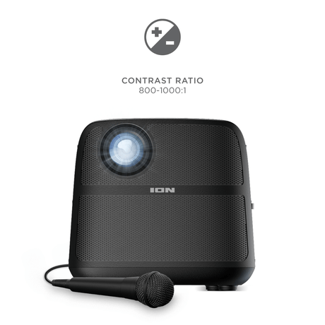 ION Audio Projector Deluxe HD Battery/AC Powered 720P HD LED home entertainment Bluetooth Projector