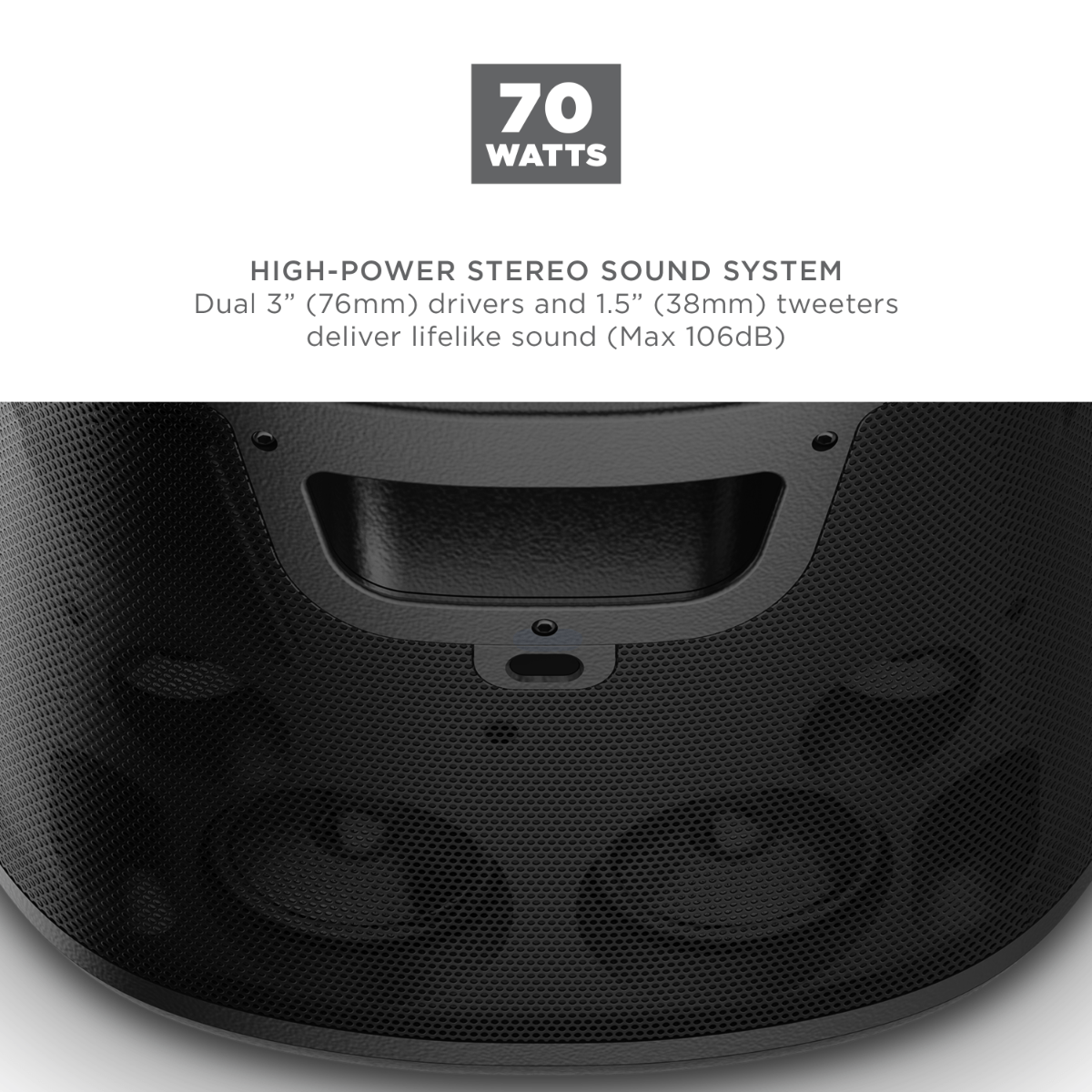 ION Audio Projector Deluxe HD Battery/AC Powered 720P HD LED home entertainment Bluetooth Projector