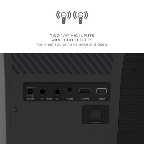 ION Audio Projector Deluxe HD Battery/AC Powered 720P HD LED home entertainment Bluetooth Projector