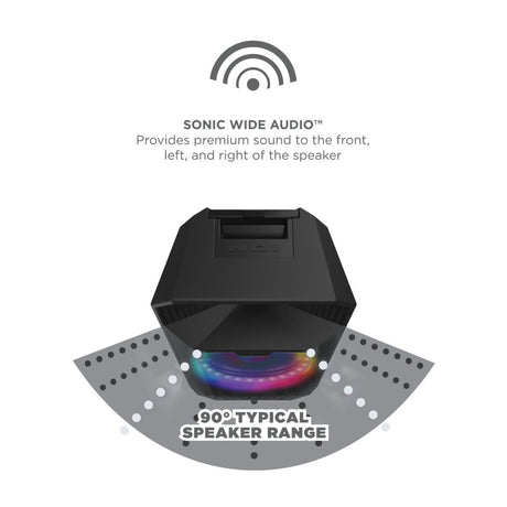ION Audio Total PA Live High Power Bluetooth Light-Up portable party event Speaker