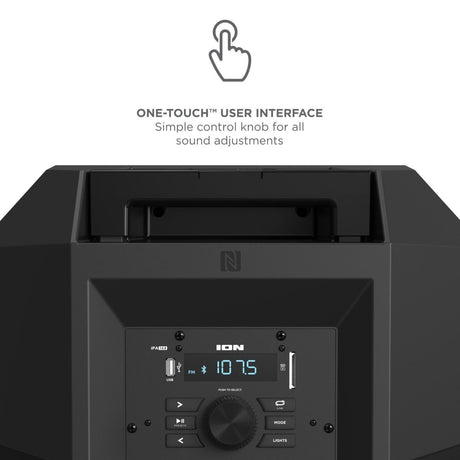 ION Audio Total PA Live High Power Bluetooth Light-Up portable party event Speaker