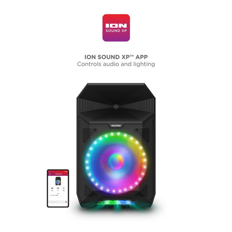 ION Audio Total PA Live High Power Bluetooth Light-Up portable party event Speaker