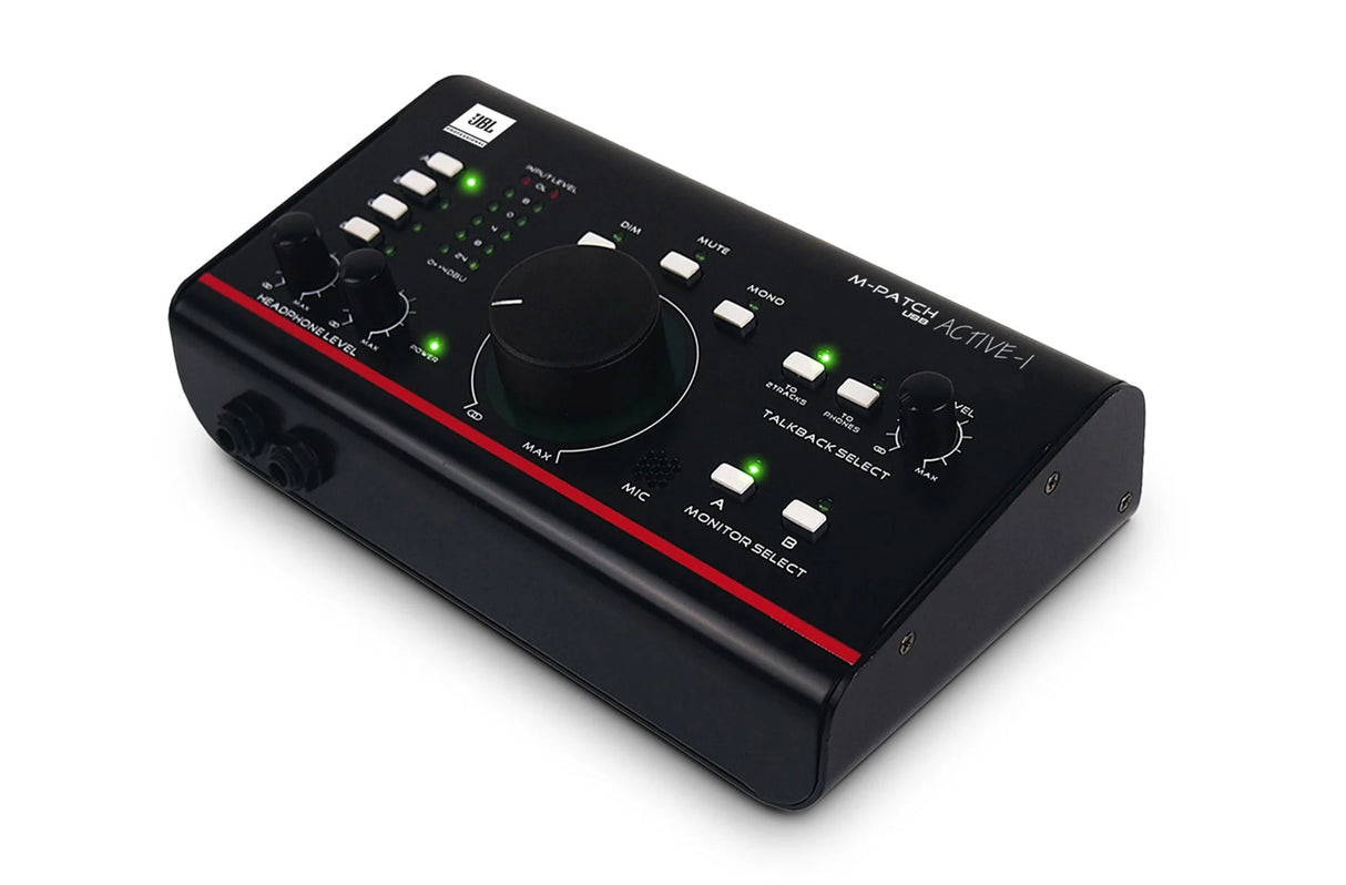 JBL M Patch Active 1 Precision monitor controller studio speaker control unit with talkback audio monitoring device