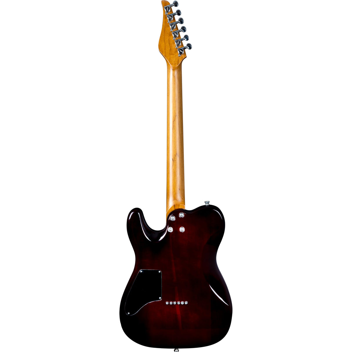 JET Guitars JT-450 QTPK HH Basswood Body Electric Guitar with Quilted Top, Roasted Maple Neck and Fretboard