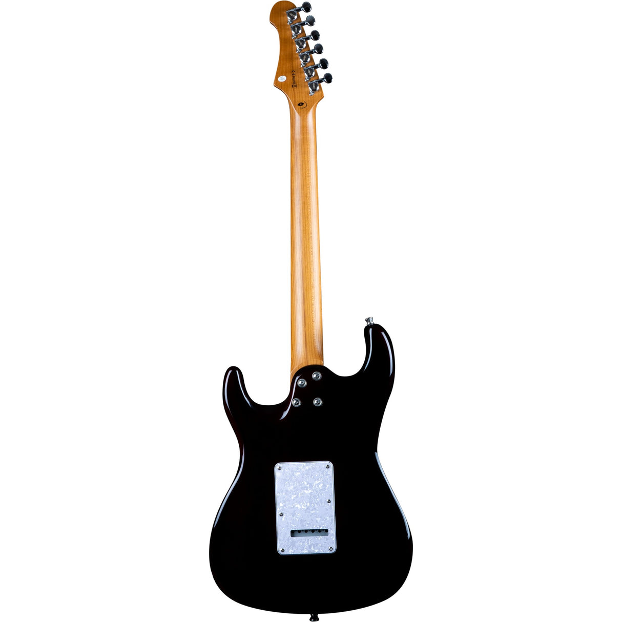 JET Guitars JS-450 OBL HSS Basswood Body Electric Guitar with Flamed Top, Roasted Maple Neck