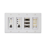 Just Add Power 3G+ ULTRA 718WP4 4-Gang HDMI/VGA UltraHDIP Wallplate Transmitter