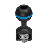 Kondor Blue 3/8 Inch Ball Head with Locating Pins for Magic Arms, Black