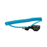 Kondor Blue 700 D-Tap to DC Right Angle Coiled Cable, 5.5 x 2.5mm