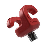 Kondor Blue KB-MT-5-R 1/4-20 Mondo Ties Cable Management Clips for Cameras, Cardinal Red 5-Pack