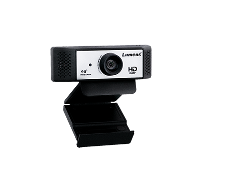 Lumens VC-B2U Full HD 1080p USB video conference camera with dual microphones 90 degree field of view and tripod clip
