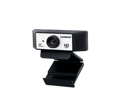 Lumens VC-B2U Full HD 1080p USB video conference camera with dual microphones 90 degree field of view and tripod clip