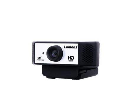 Lumens VC-B2U Full HD 1080p USB video conference camera with dual microphones 90 degree field of view and tripod clip