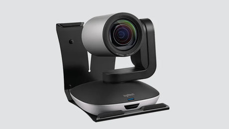 Logitech GROUP HD video conferencing system with 1080p camera 10x zoom speakerphone remote powered hub cables and wall table mount