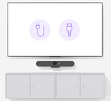 Logitech Rally Bar Huddle all-in-one video bar with 4K digital PTZ camera six microphone array Multi-Mount and built-in speaker for small rooms