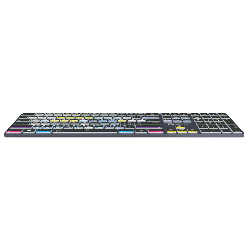 Logickeyboard TITAN Cinema 4D Wireless Backlit Keyboard for Windows