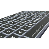 Logickeyboard TITAN Dyslexie Wireless Backlit Keyboard for Mac