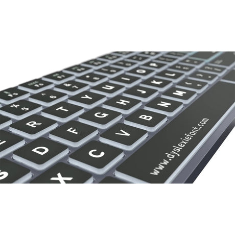Logickeyboard TITAN Dyslexie Wireless Backlit Keyboard for Mac