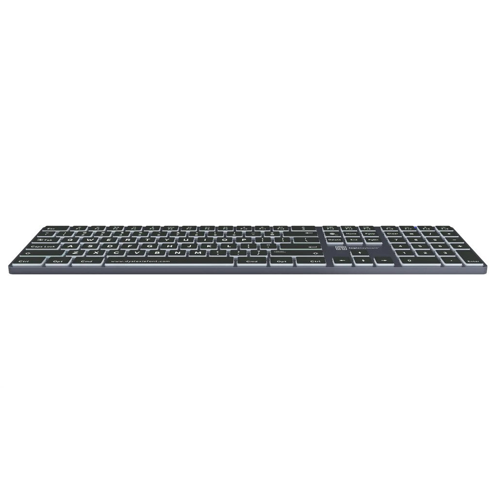 Logickeyboard TITAN Dyslexie Wireless Backlit Keyboard for Mac