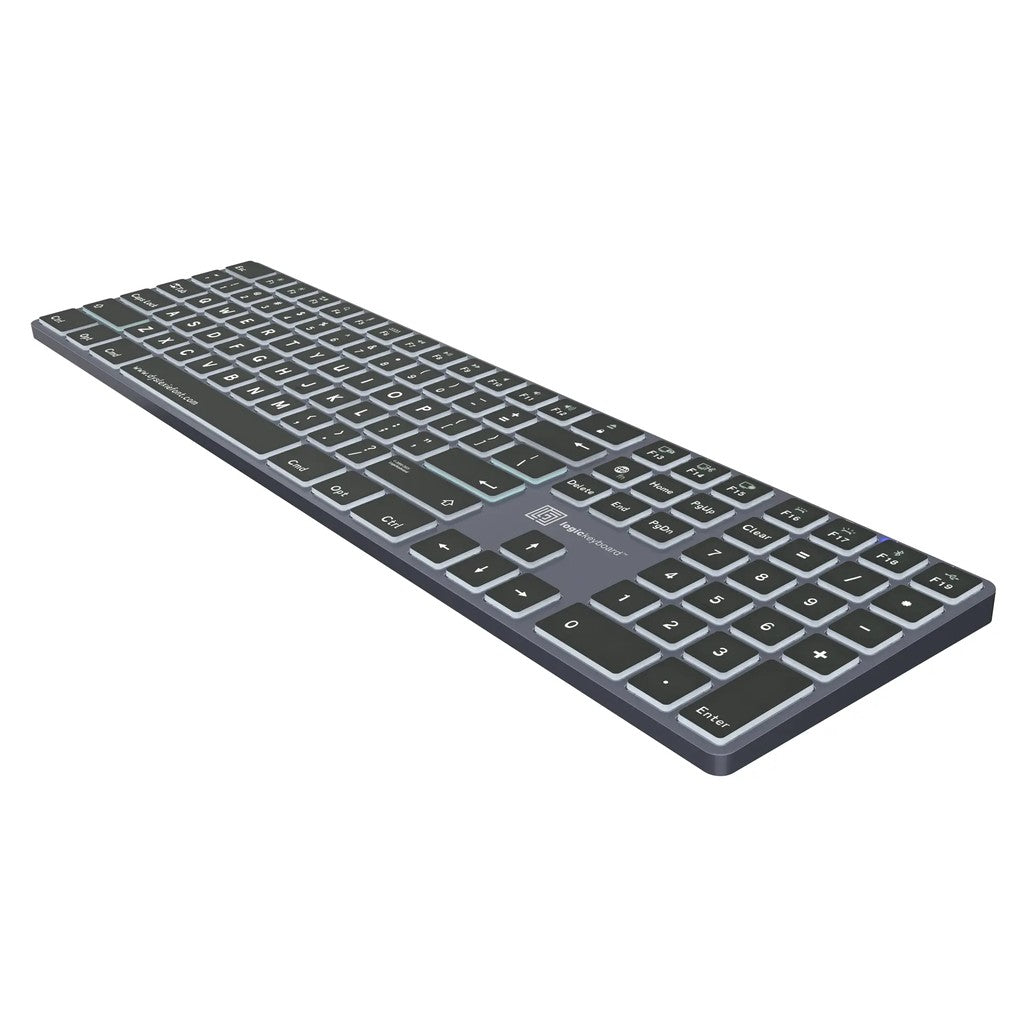 Logickeyboard TITAN Dyslexie Wireless Backlit Keyboard for Mac