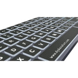 Logickeyboard TITAN Dyslexie Wireless Backlit Keyboard for Windows