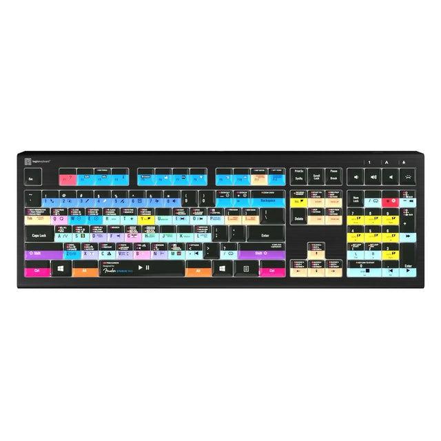 Logickeyboard ASTRA 2 Fender Studio Pro Backlit Keyboard for Windows