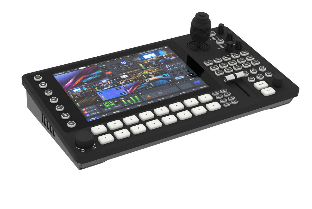 Sprolink MC-NDI rear panel connectivity I/O ports on white background