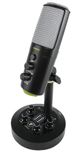 Mackie Chromium USB multi-pattern condenser microphone with four polar patterns, built-in 2-channel mixer, Onyx preamp circuitry, USB-C, and headphone monitoring