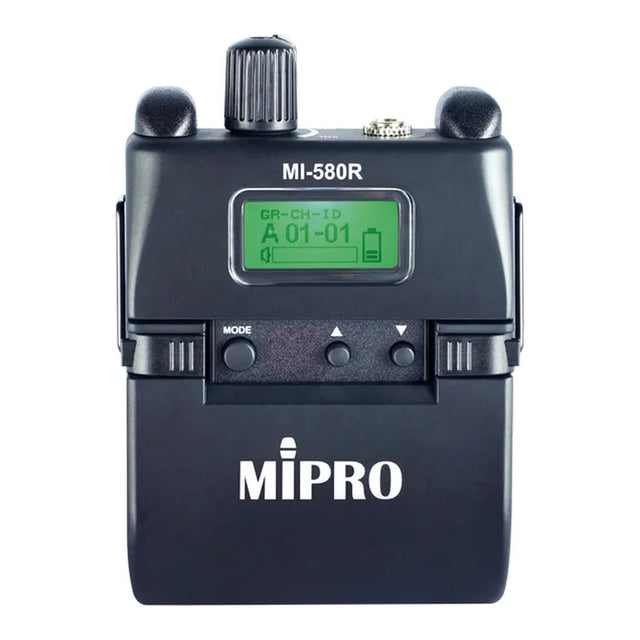 MIPRO MI-580R 5 GHz Digital Stereo IEM Bodypack Receiver with USB-C Charging