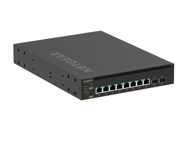 NETGEAR M4350-8M2V (MSM4310) 8x2.5G PoE++ (119W base, up to 551W) and 2x25G SFP28 Fully Managed Switch TAA Compliant
