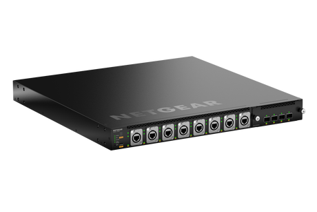 NETGEAR MSM4320 16x 2.5G PoE++ (530W base, up to 1,130W) incl. 8x Neutrik etherCON and 4xSFP28 25G Managed Switch