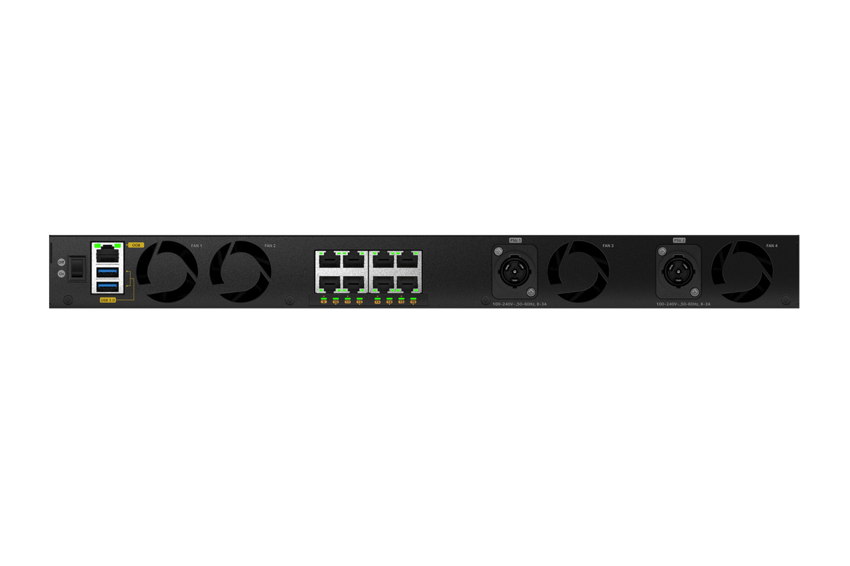 NETGEAR MSM4320 16x 2.5G PoE++ (530W base, up to 1,130W) incl. 8x Neutrik etherCON and 4xSFP28 25G Managed Switch