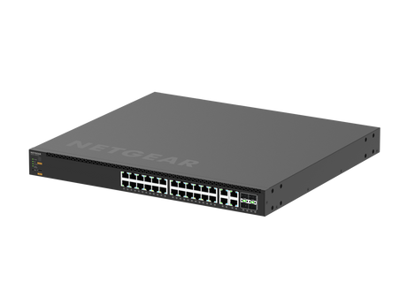 NETGEAR M4350-24M4X4V (MSM4332) 24x2.5G, 4x10G/Multi-gig PoE++ (522W base, up to 2,520W) and 4xSFP28 25G Fully Managed Switch TAA Compliant