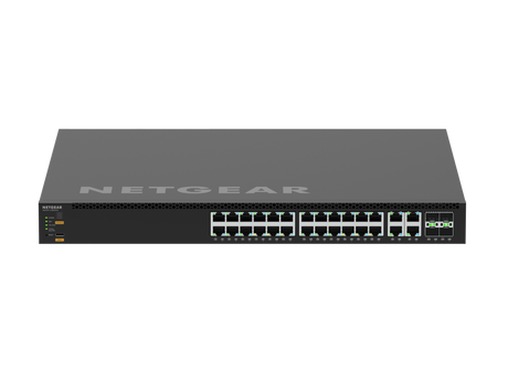 NETGEAR M4350-24M4X4V (MSM4332) 24x2.5G, 4x10G/Multi-gig PoE++ (522W base, up to 2,520W) and 4xSFP28 25G Fully Managed Switch TAA Compliant