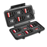 Pelican 0915 Micro SD memory card case with compartments for memory cards in black