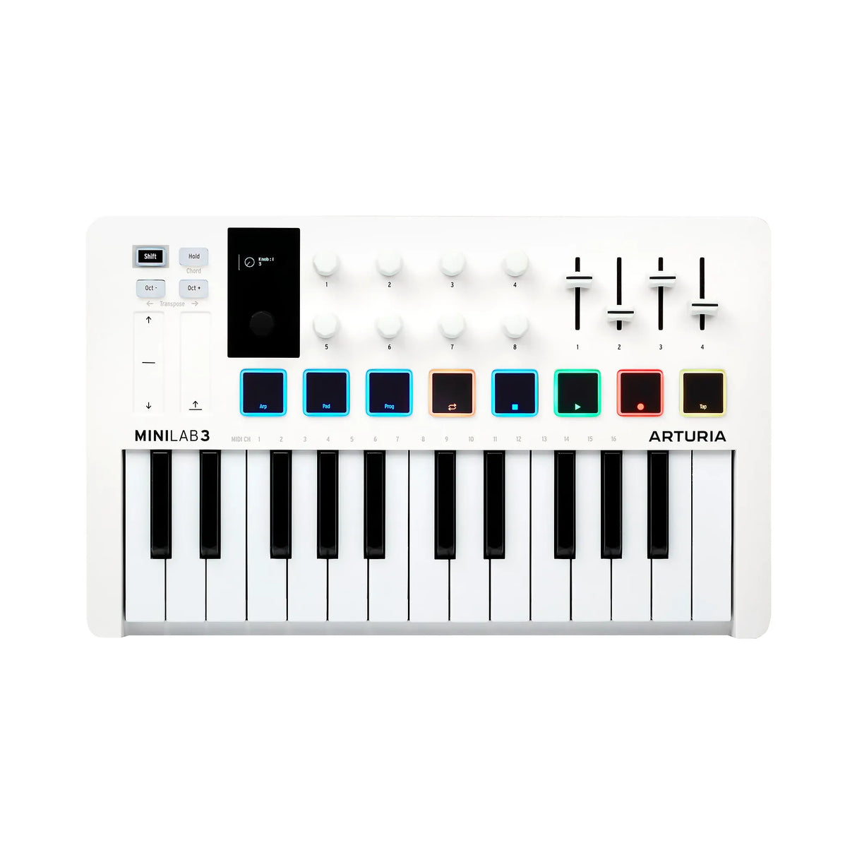 Arturia MiniLab 3 25-Note Compact MIDI Keyboard and Pad Controller