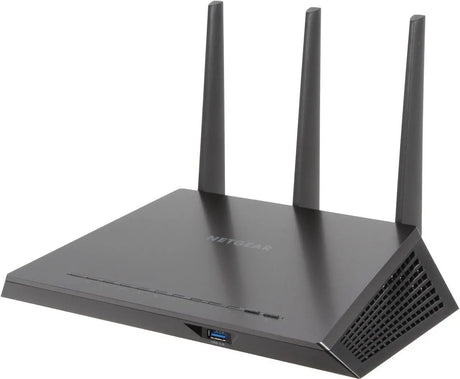 Netgear R7000-100PAS Dual Band Gigabit IEEE 802.11ac Desktop Wireless Router with 4 Ethernet ports and 3 antennas