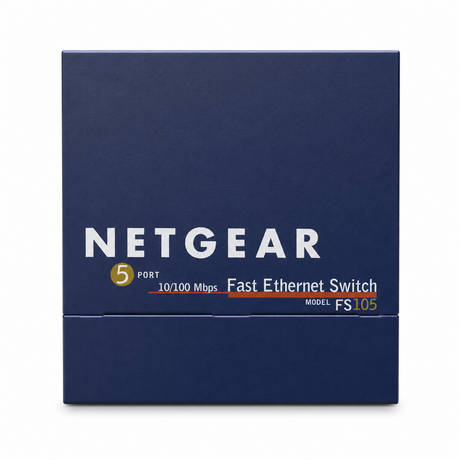 NETGEAR FS105 v2 5-Port 10/100 Fast Ethernet Unmanaged Switch (Used)