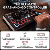 Numark MixTrack Go Compact Bluetooth DJ Controller with Stems Control