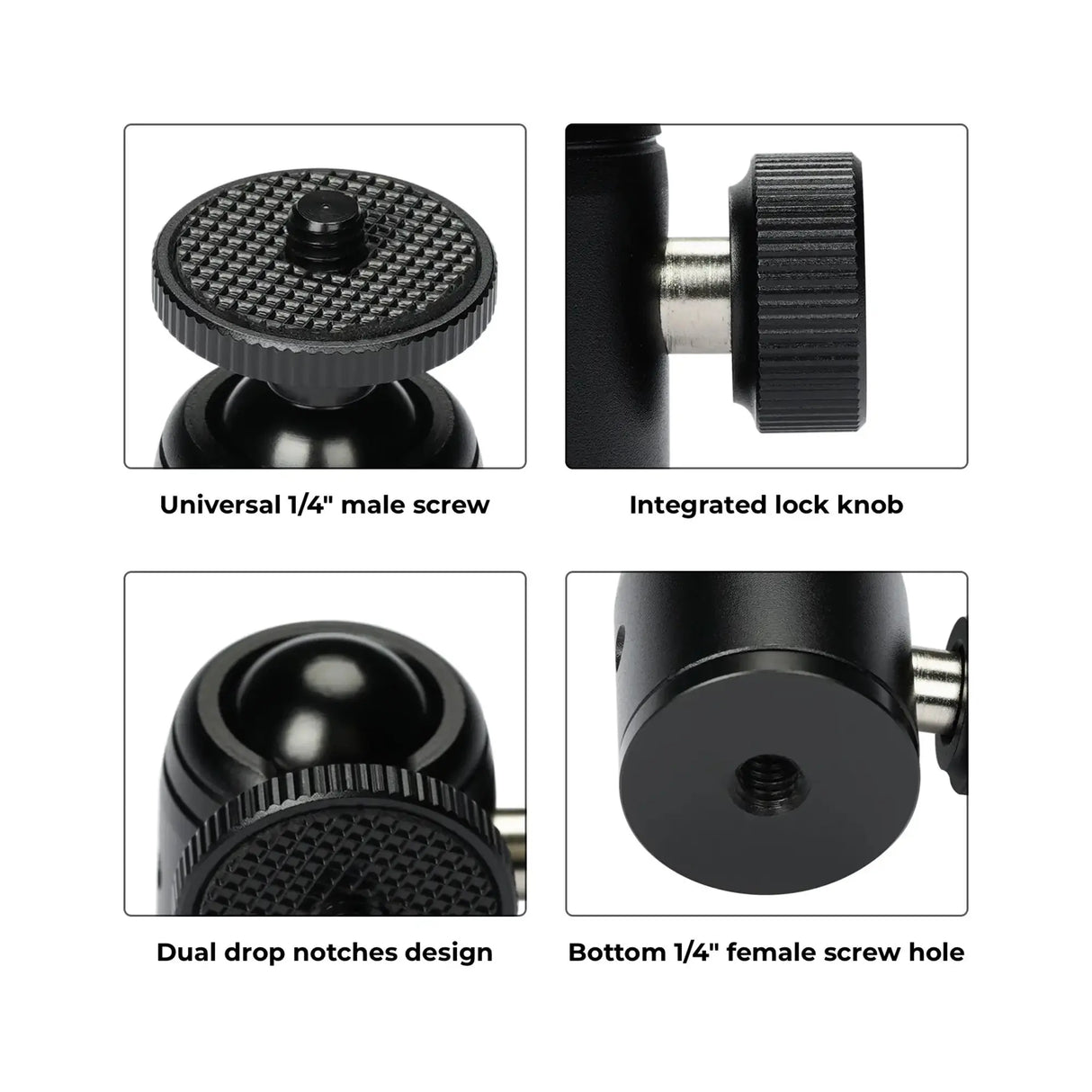 OBSBOT Extendable Tripod Mini Ball Head
