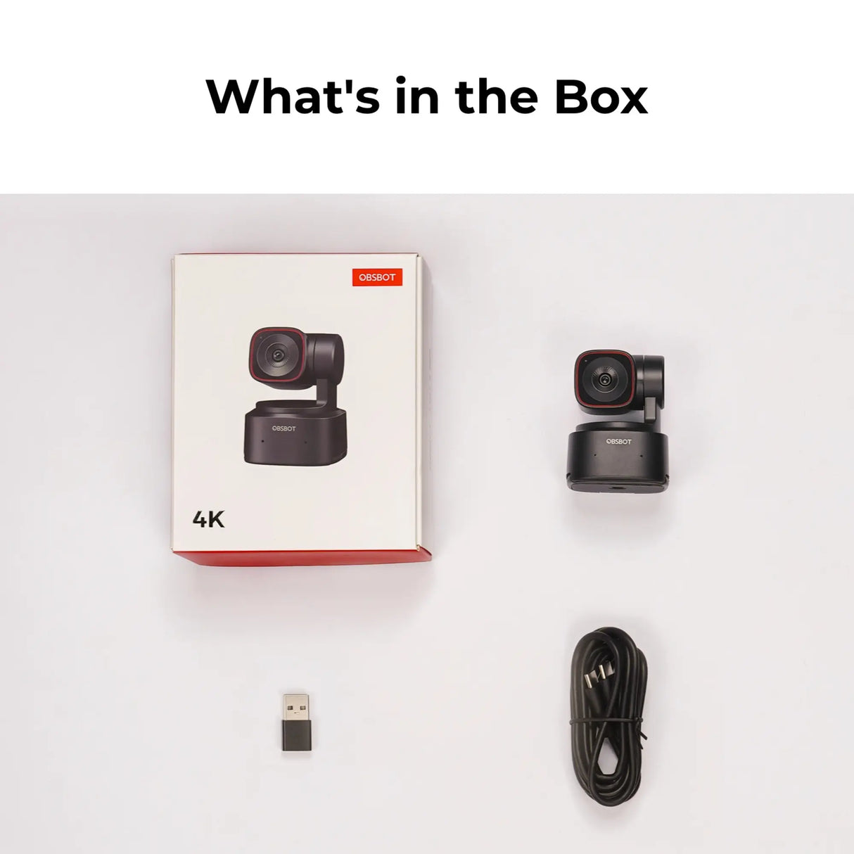 OBSBOT Tiny 2 Lite AI-Powered 4K PTZ Webcam (Used)