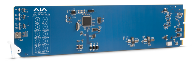 AJA openGear Dual 1x4 12G-SDI Distribution Amplifier
