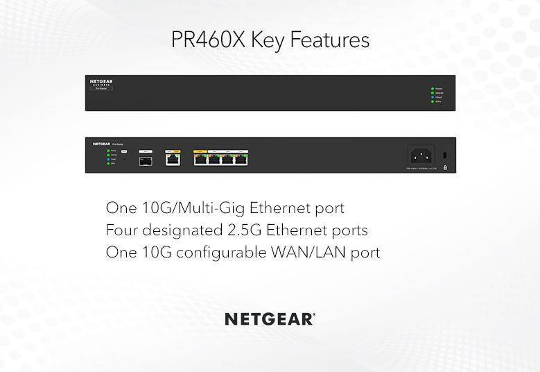 Netgear | PR460X 6-Port 10G / 2.5G Dual-WAN Pro Router