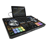 Reloop MIXON 4 hybrid 4-channel DJ controller for Serato DJ Pro and djay with iPad Pro docking station and XLR outputs