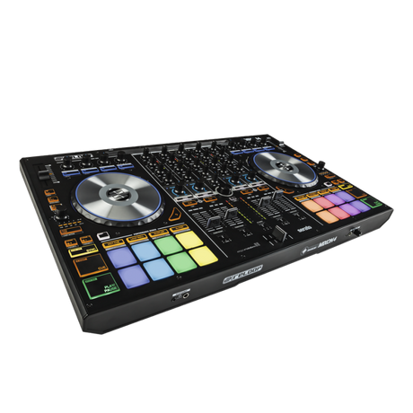 Reloop MIXON 4 hybrid 4-channel DJ controller for Serato DJ Pro and djay with iPad Pro docking station and XLR outputs